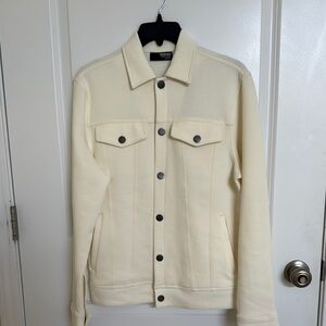 Murano Men's Cream Shirt Jacket